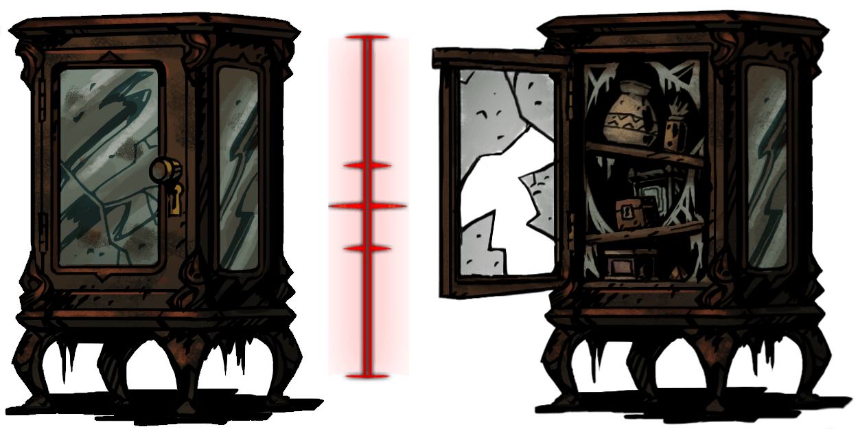 Locked Display Cabinet